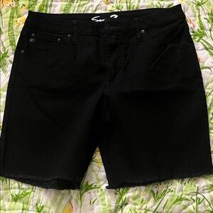 Men's Black Denim Shorts